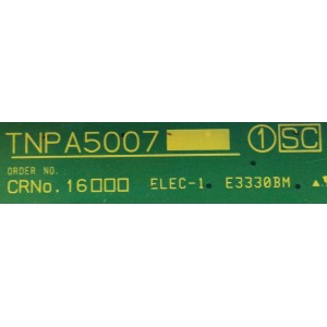 TARJETA (SC) PARA TV PANASONIC / NUMERO DE PARTE TNPA5007 / EZ5007-103092507 / PANEL MC216F30F12 / MODELO TH-85PF12U